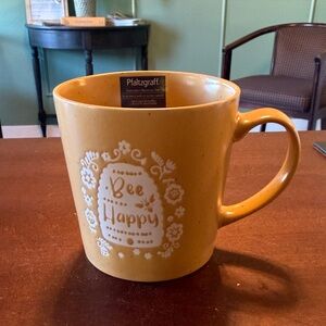 Pfaltzgraff Mustard Bee Happy Mug